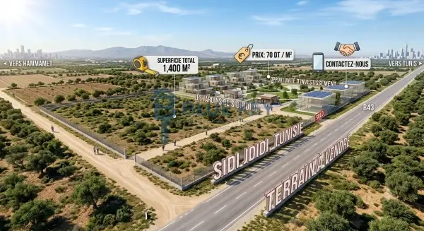 À Vendre – Terrain à Sidi Jdidi Hammamet