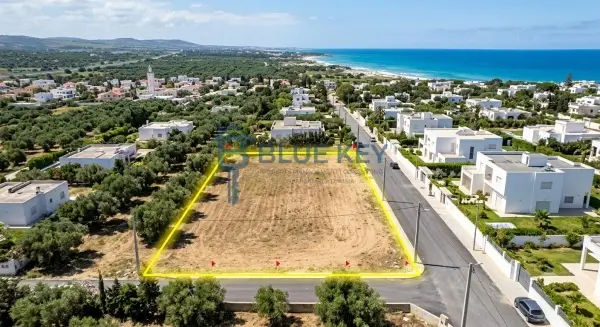 À vendre : terrain de 1000 m² situé à Bouficha